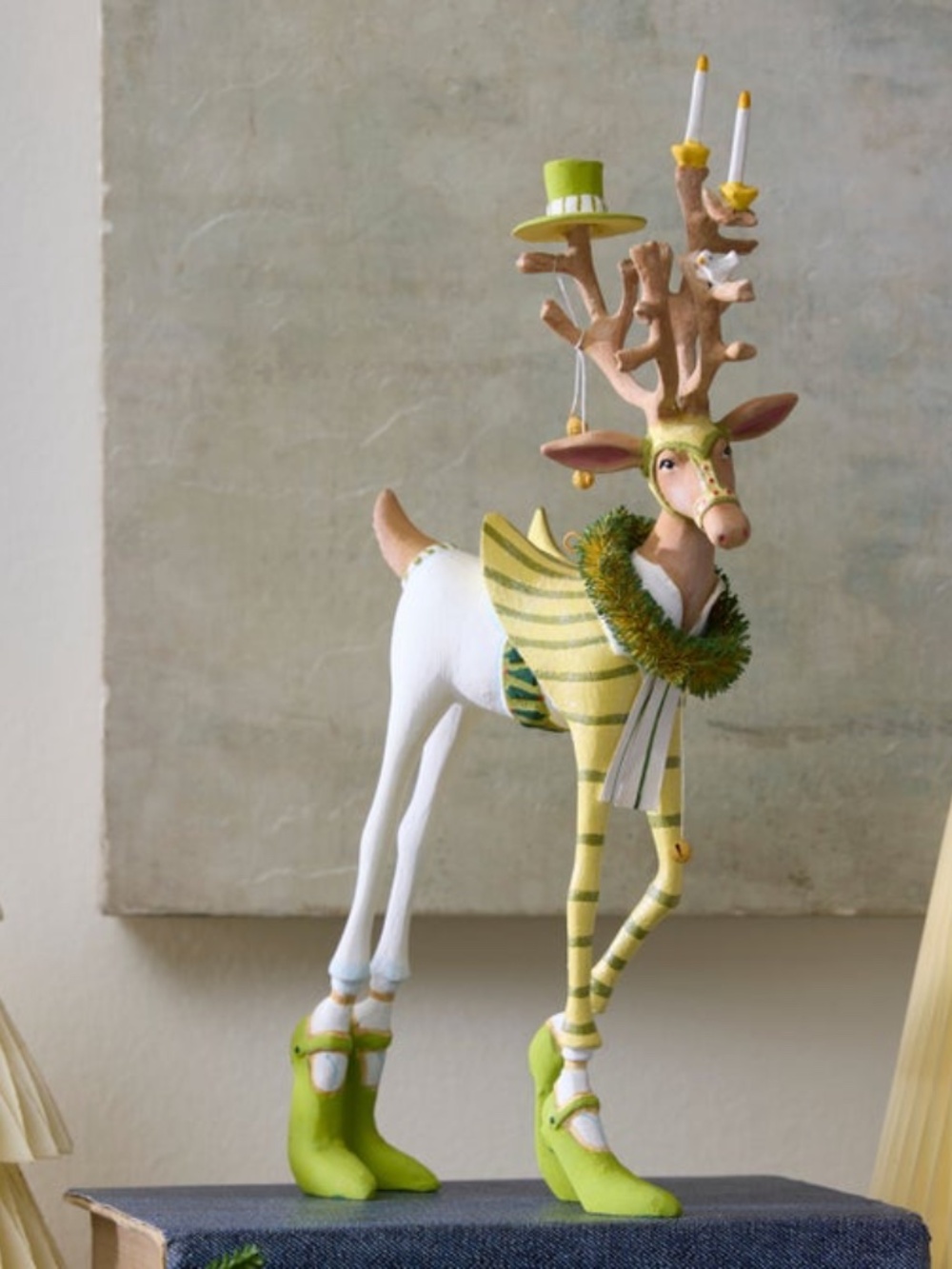 MacKenzie-Childs Patience Brewster DASH AWAY PRANCER Reindeer Figure (LIKE NEW)